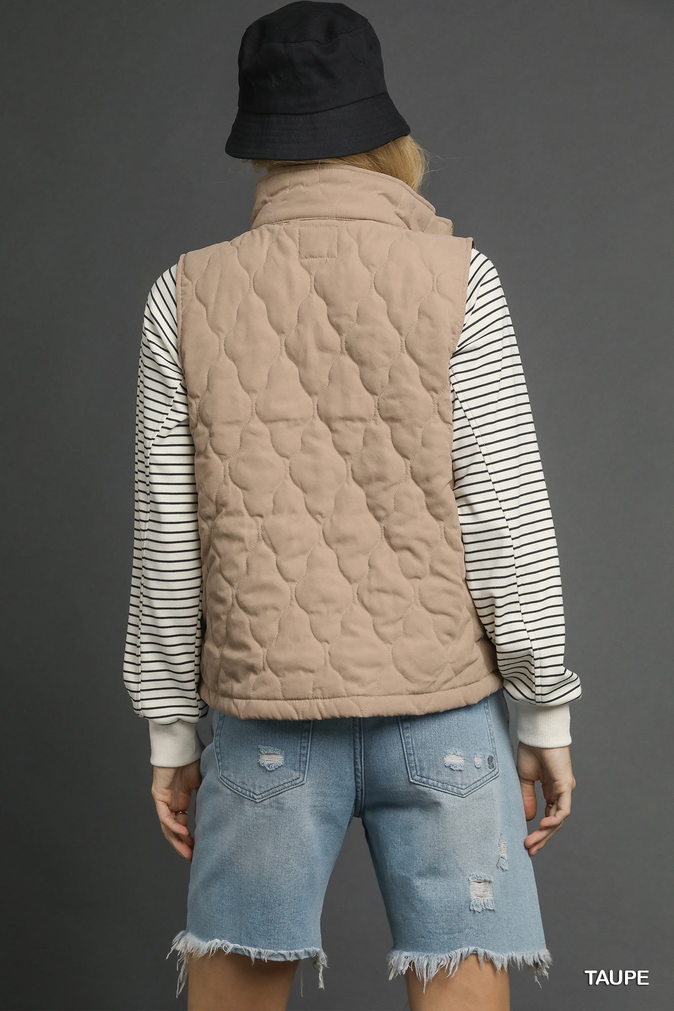Quilted Zip-Up Vest, image 3