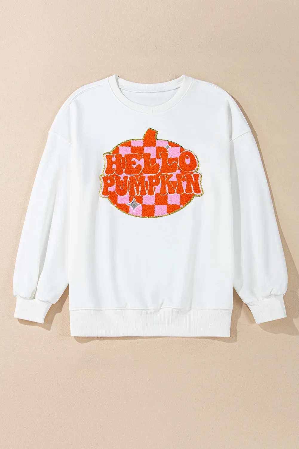 Graphic Round Neck Long Sleeve Sweatshirt, image 6