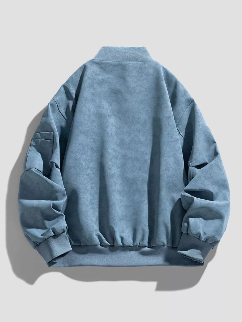 Men's Plus Size Vintage Zip Up Jacket, image 3