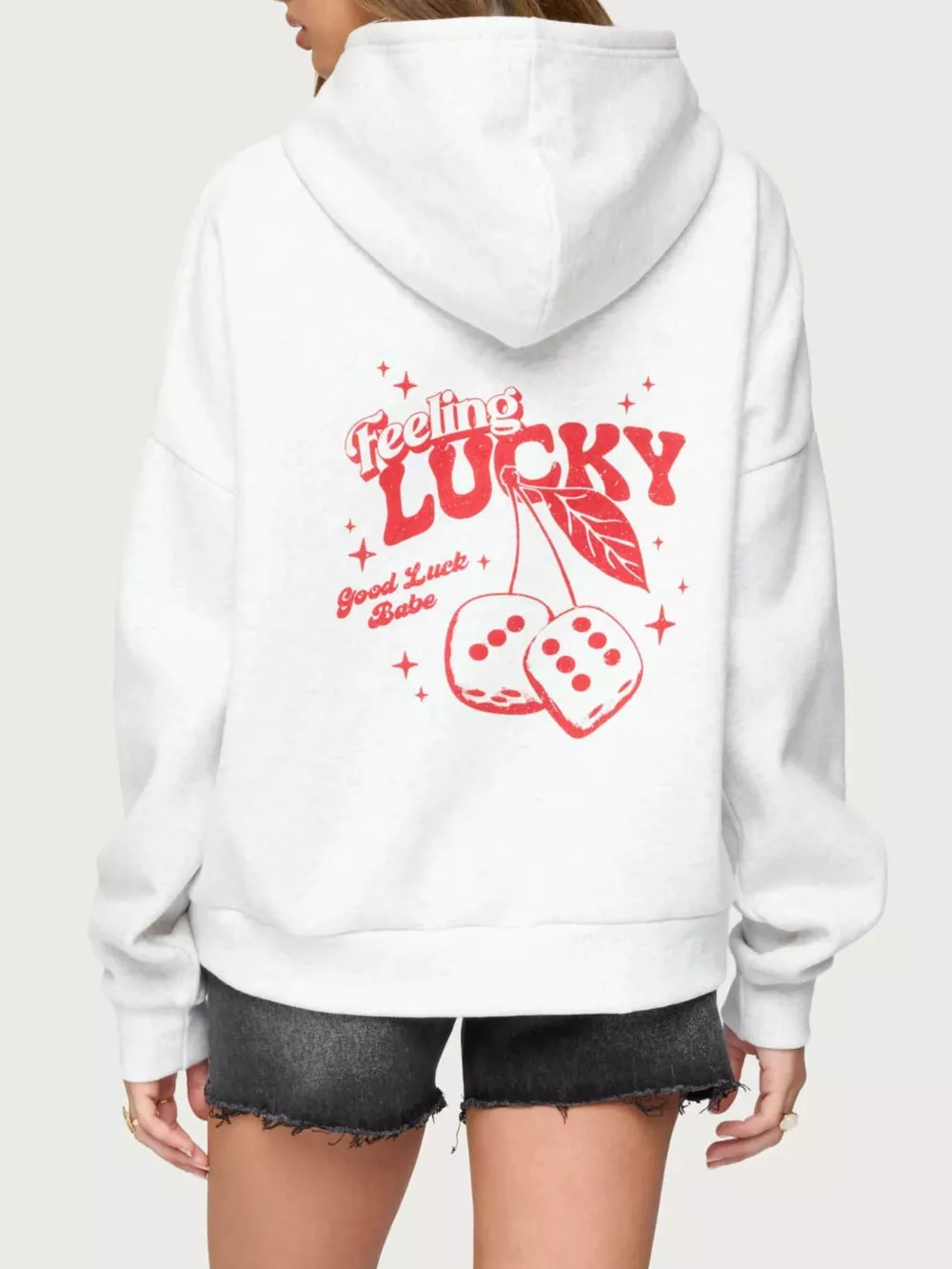 Drop Shoulder Graphic Hoodie with Kangaroo Pocket, image 7