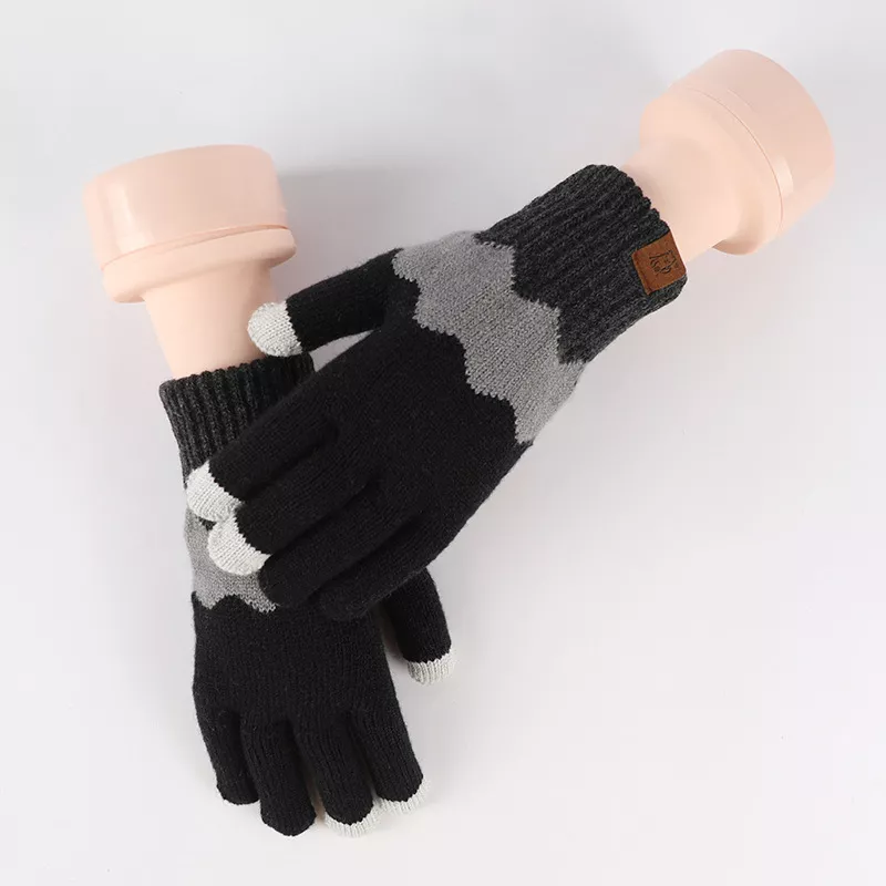 Colorful Knitted Touchscreen Gloves