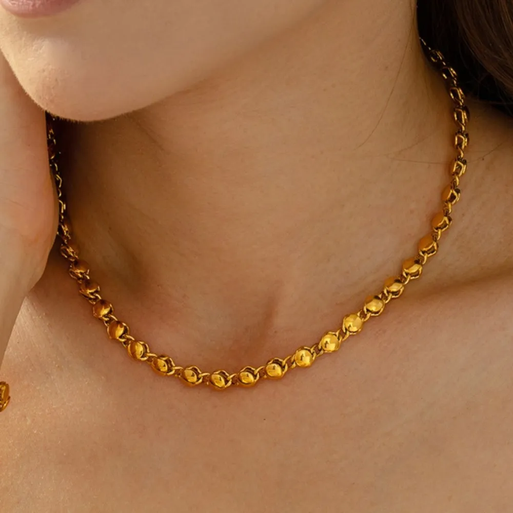18K Gold-Plated Copper Necklace, image 2