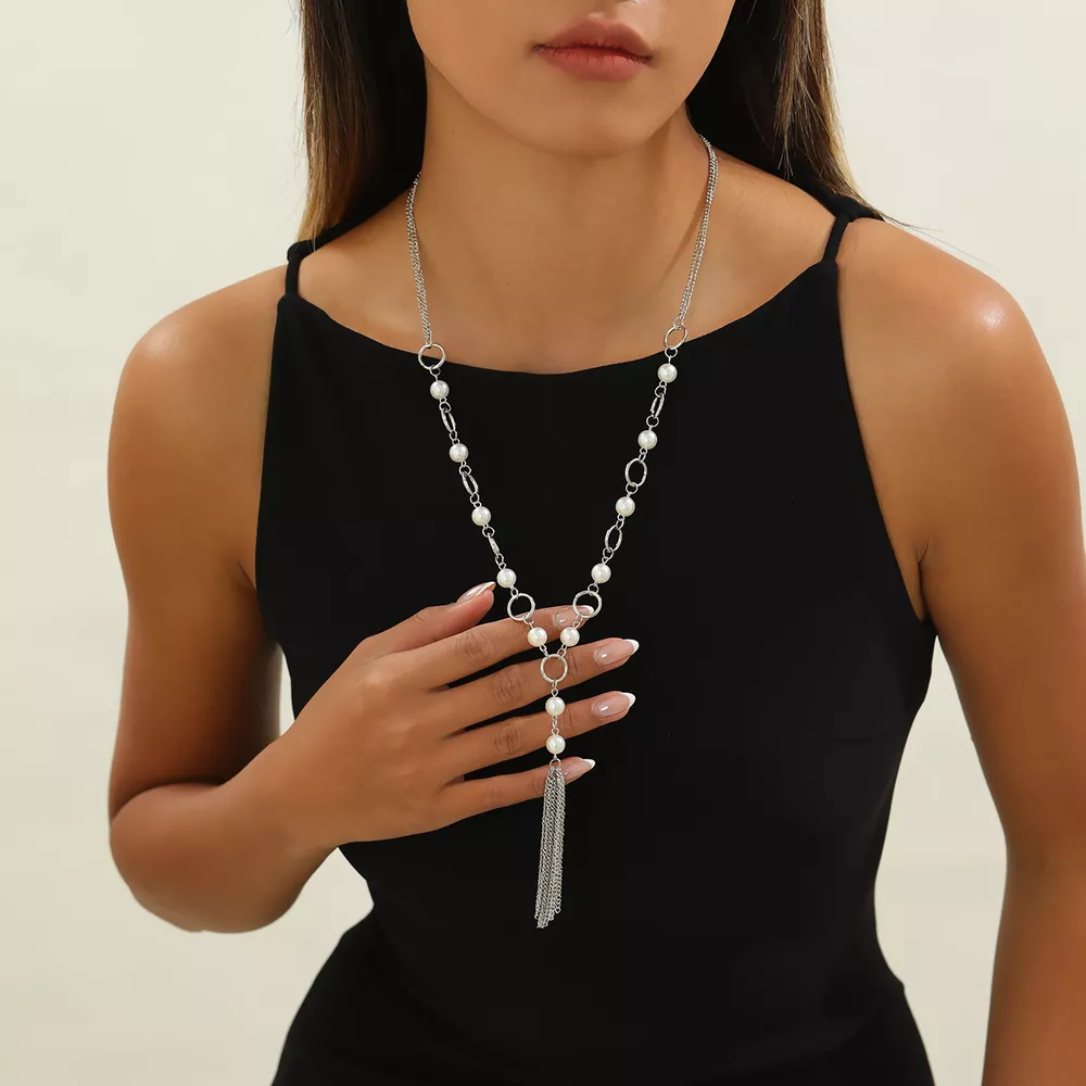 Elegant Tassel Pendant Necklace, image 9