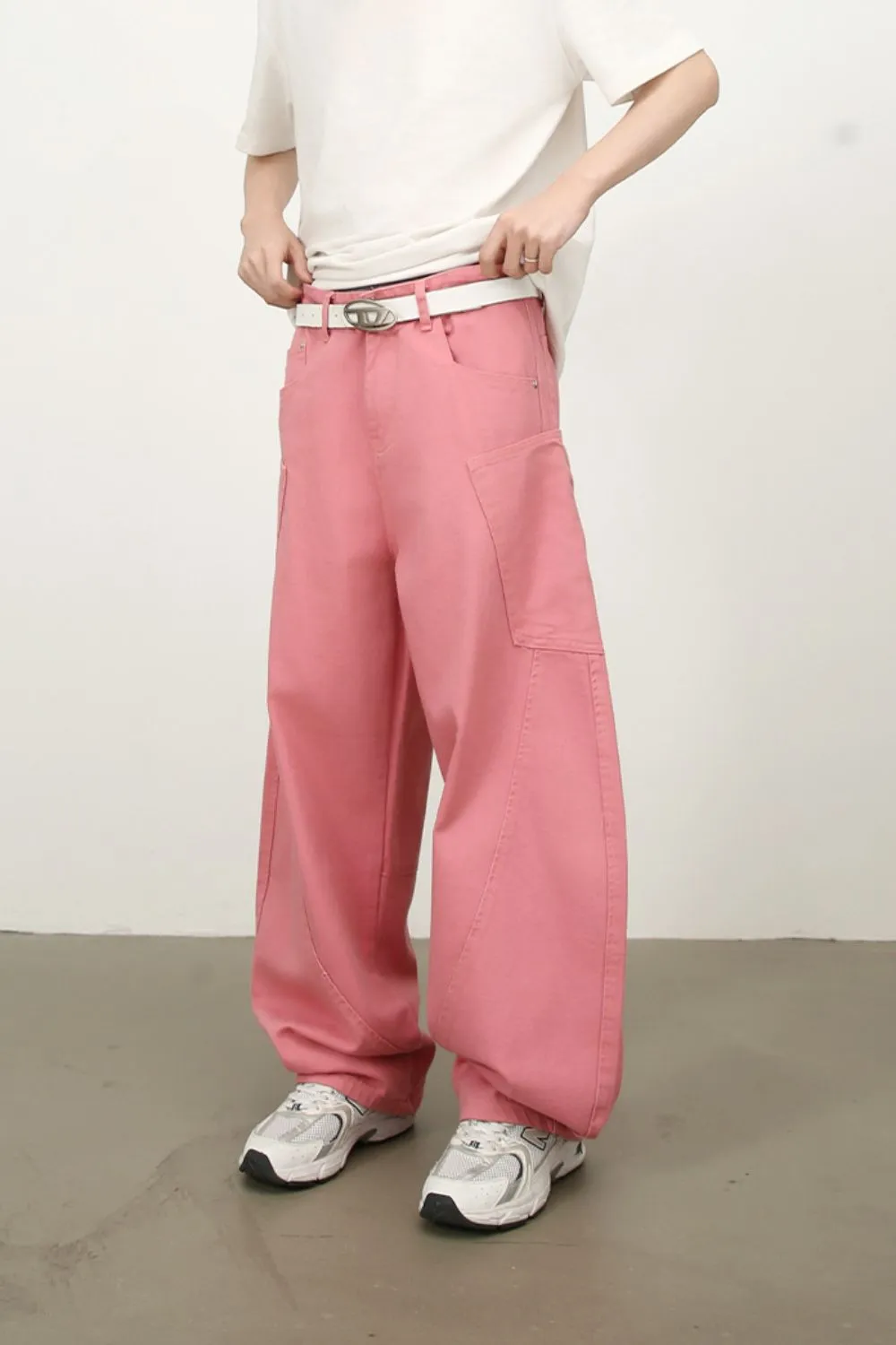 Men's Mid Rise Wide Leg Jeans, image 3
