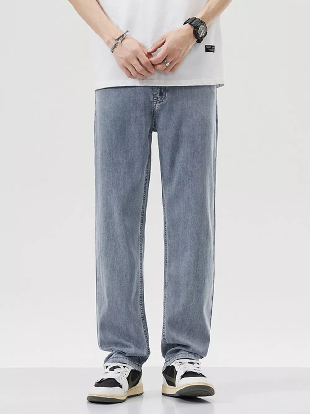 Men's Wide Leg Jeans, image 2