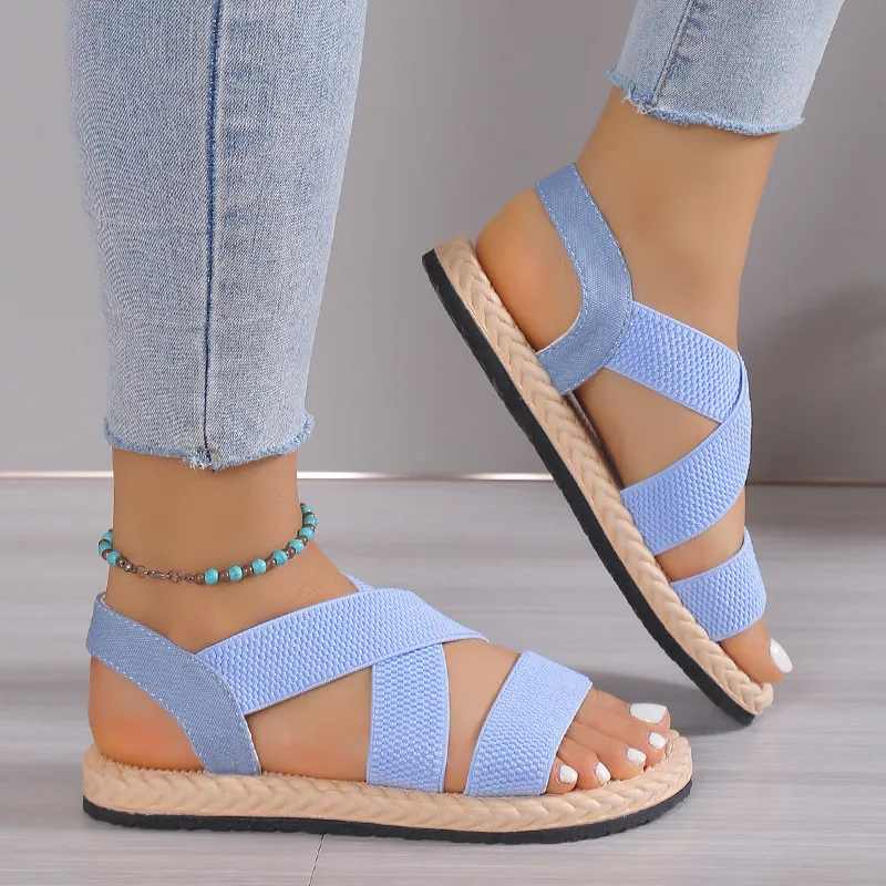 Open Toe Flats Sandals, image 7
