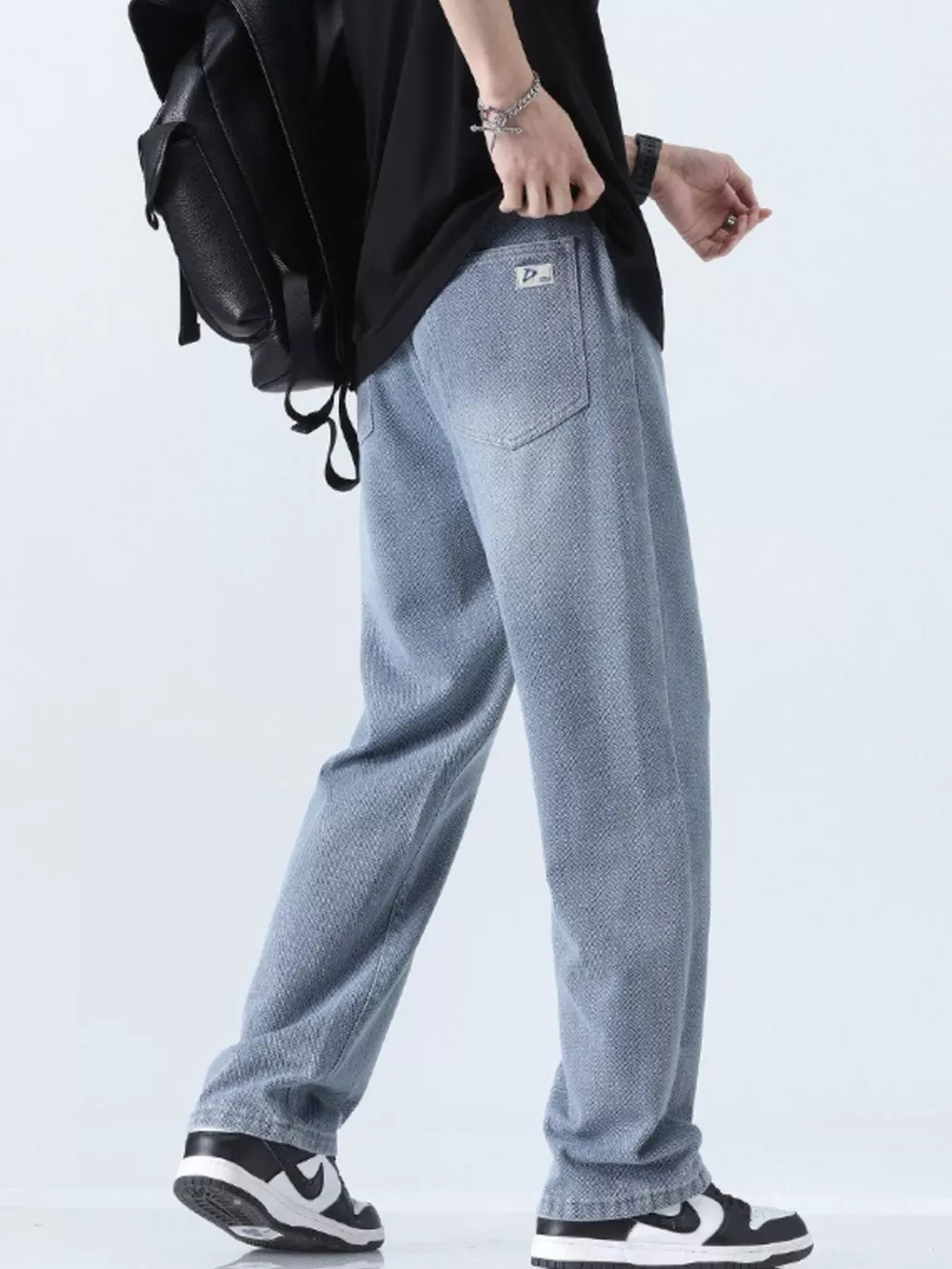 Men's Relaxed Fit Straight Leg Jeans, image 8
