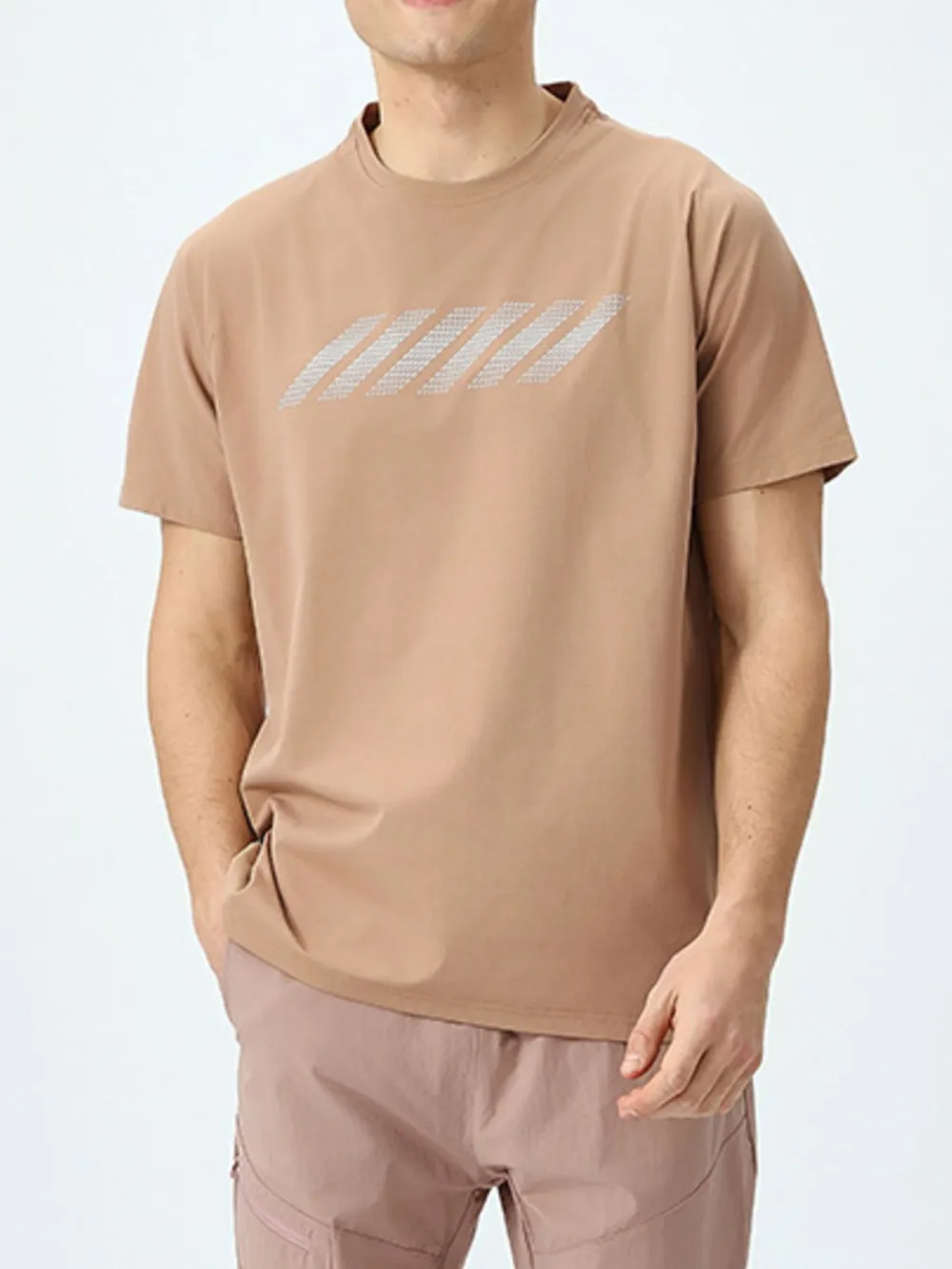 Men's Plus Size Round Neck Short Sleeve Active T-Shirt, image 7