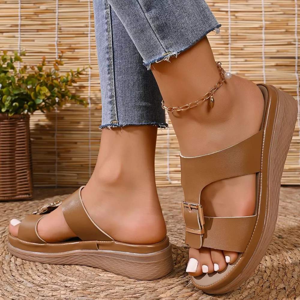 Open Toe Buckle Sandals, image 5