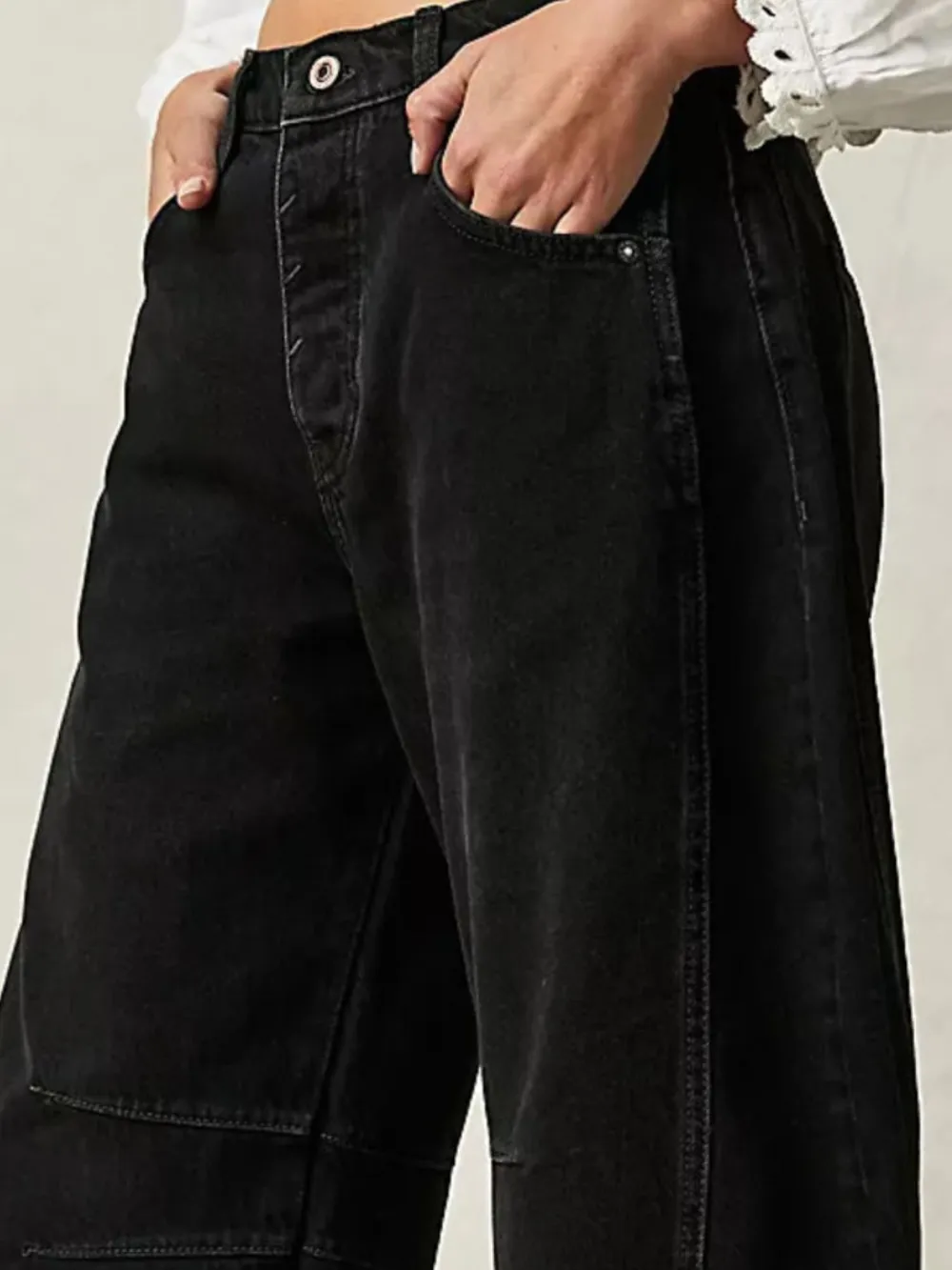 Wide Leg Relaxed Fit Jeans, image 9