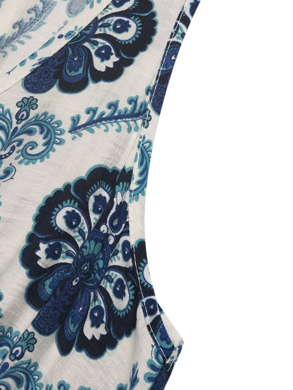 Printed Slit Sleeveless Maxi Dress, image 7