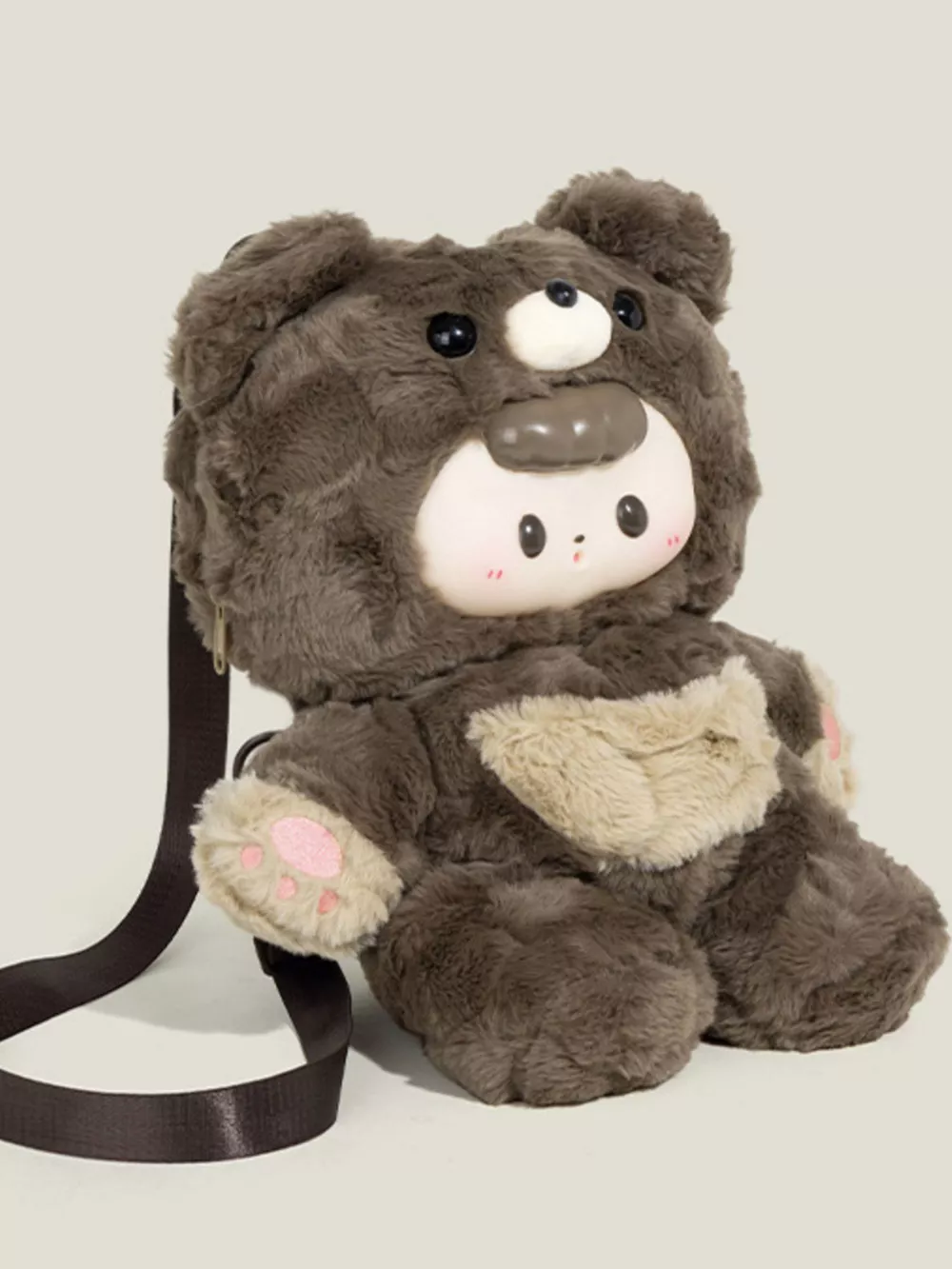 Plush Bear Backpack Bag, image 3