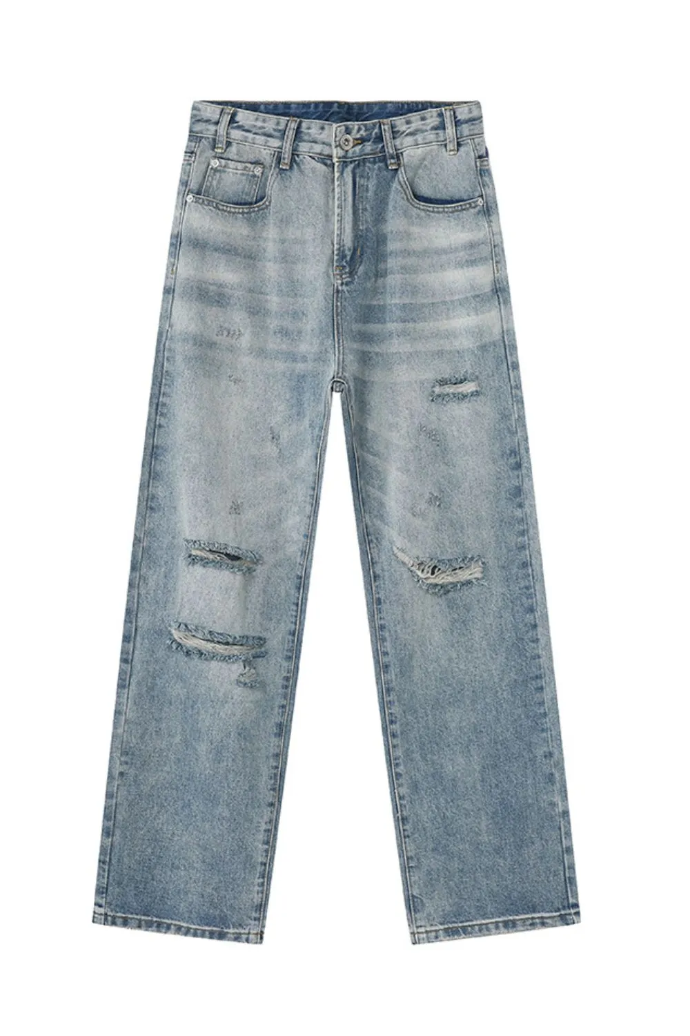Distressed Wide Leg Jeans, image 6