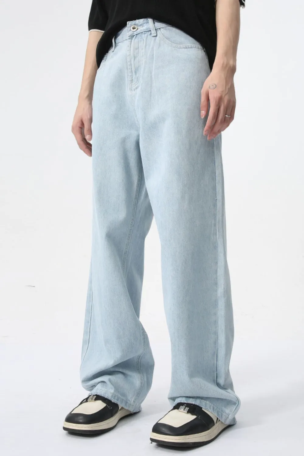 Wide Leg Jeans with Pockets, image 4