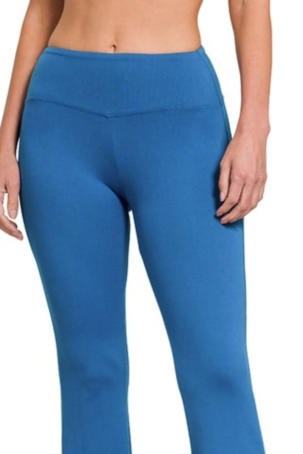 Buttery Soft Flare Leg High Waist Yoga Pants, image 3