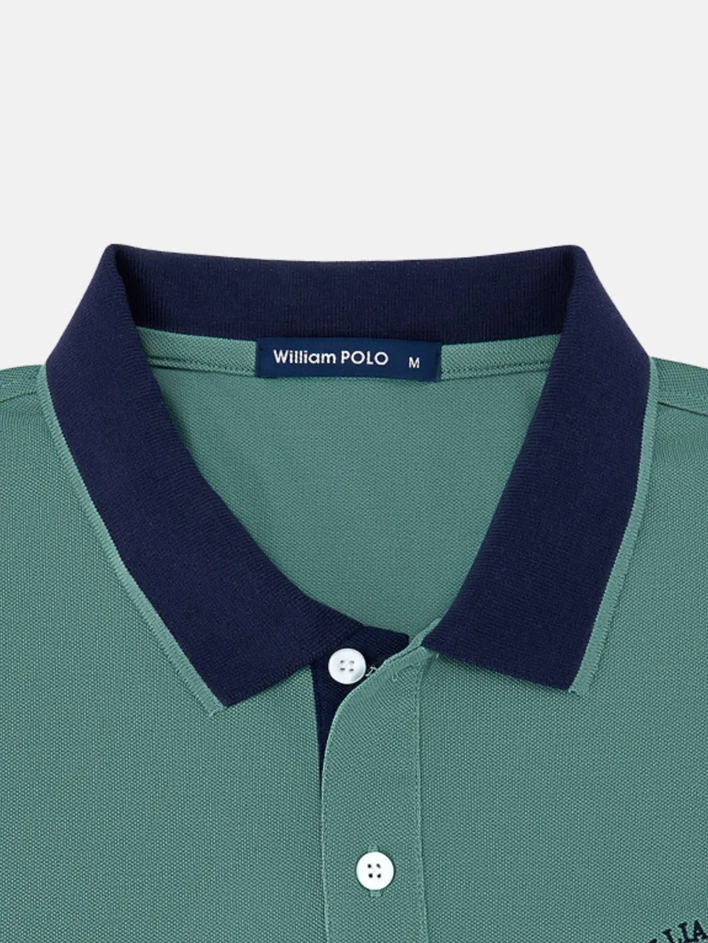 Men's Plus Size Contrast Collar Short Sleeve Embroidered Polo, image 4