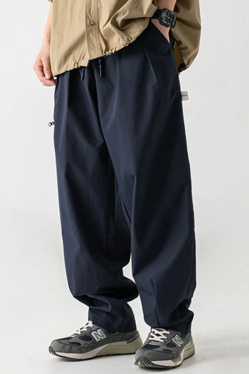 Men's Plus Size Drawstring Pants with Pockets, image 2