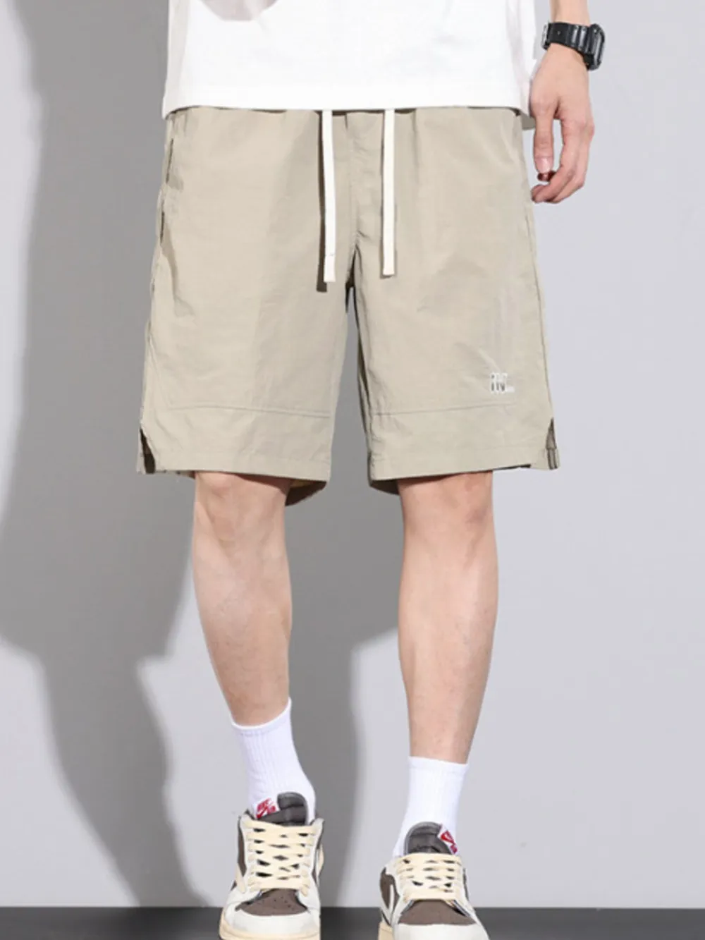 Men's Plus Size Drawstring Basketball Shorts with Side Pockets, image 6