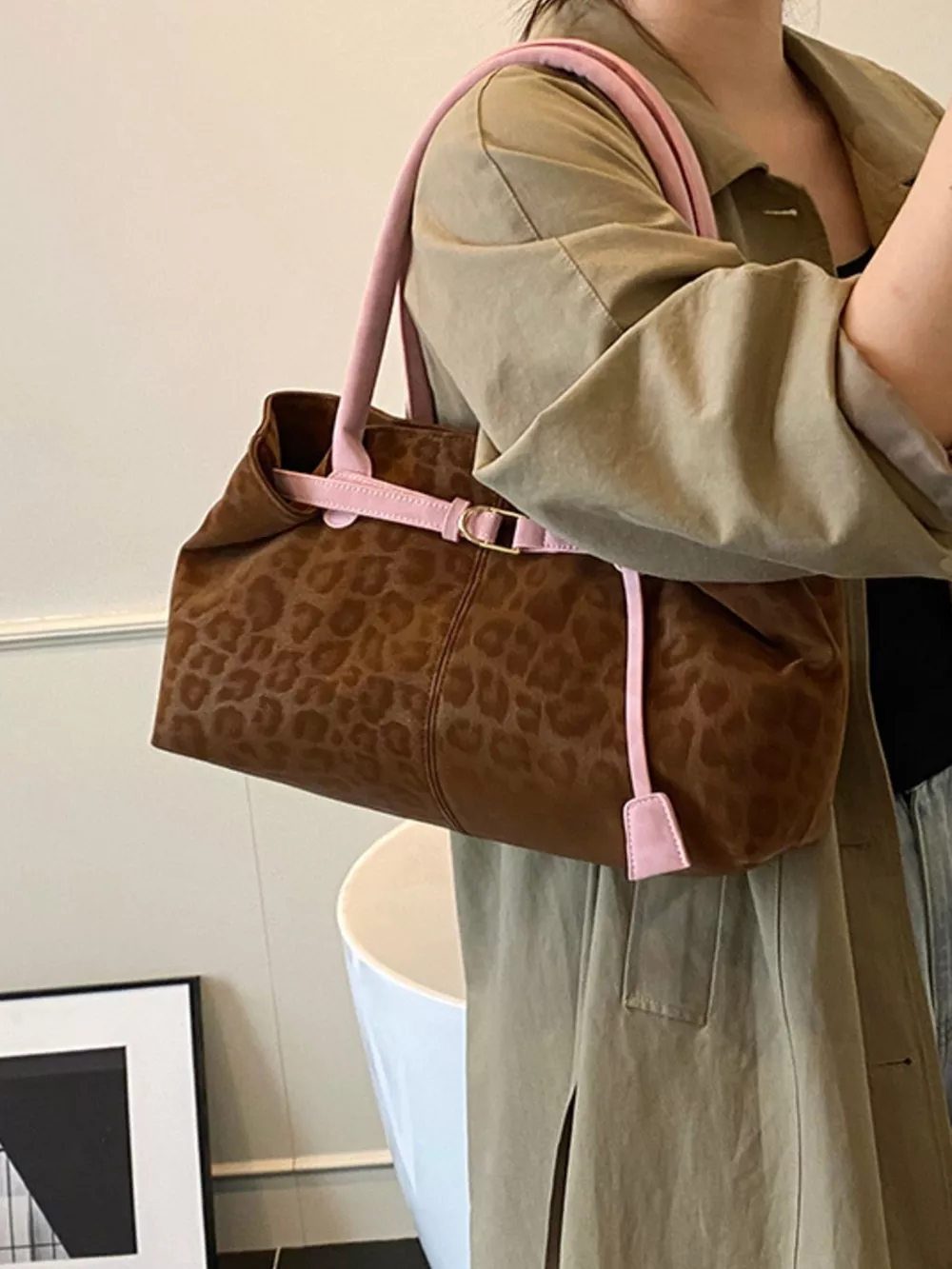 Leopard Print Handbag, image 6