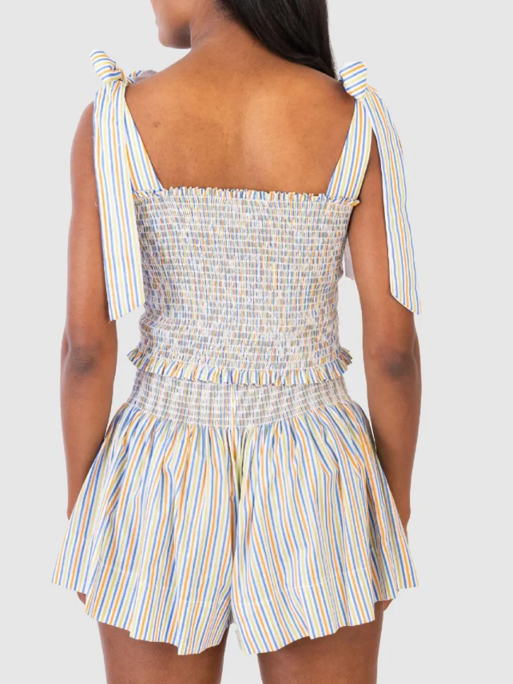 Smocked Tie Shoulder Cami and Shorts Set, image 7
