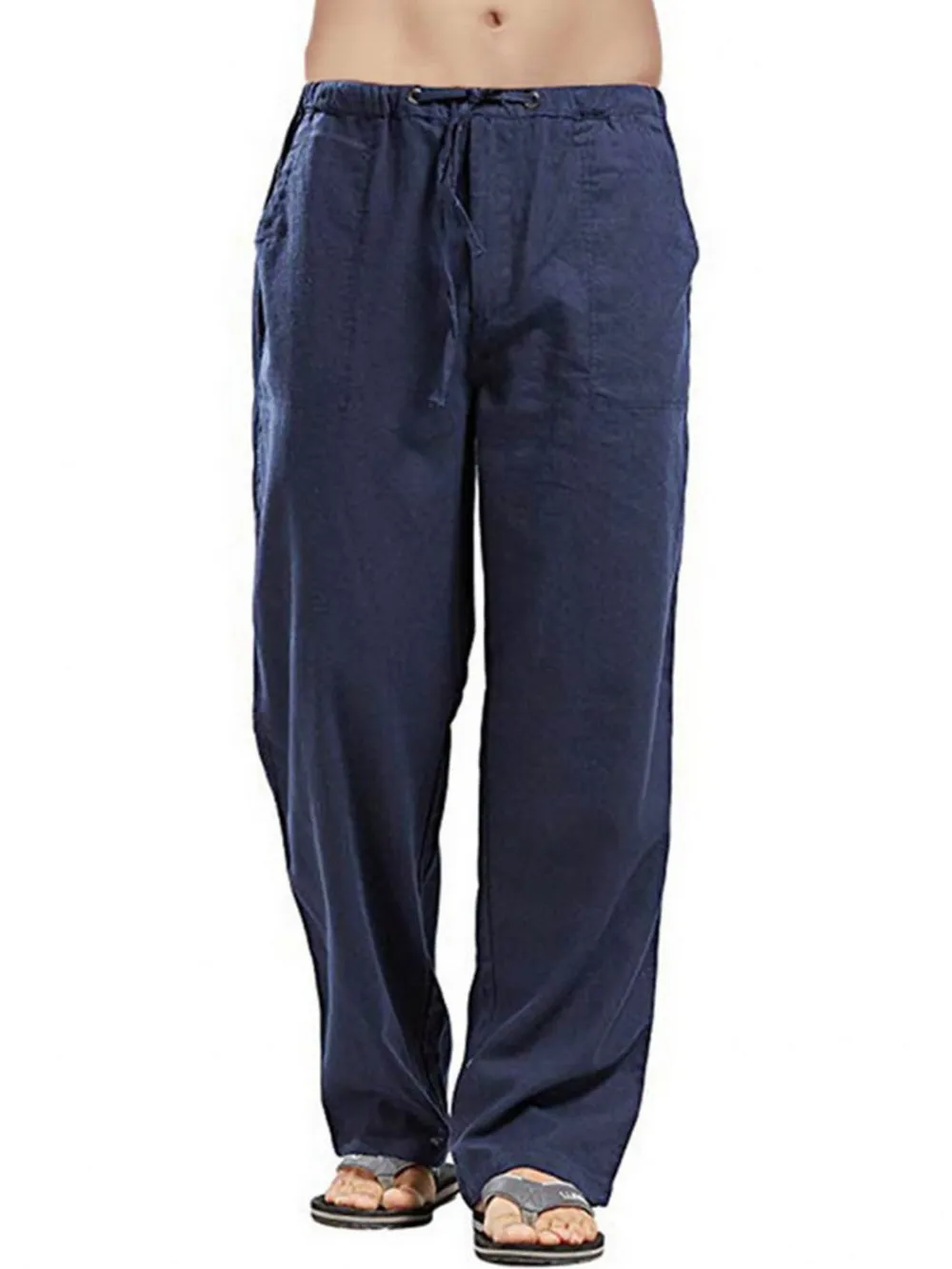 Men's Full Size Drawsting Straight Leg Pants Plus Size, image 10