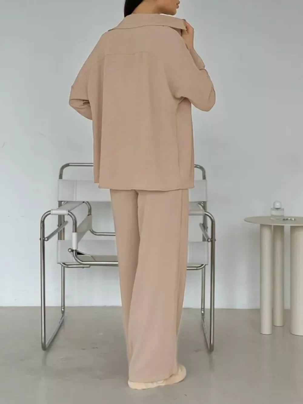Button Up Long Sleeve Shirt and Pants Set, image 18