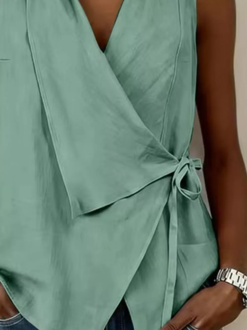 Tie Detail Sleeveless Top, image 6