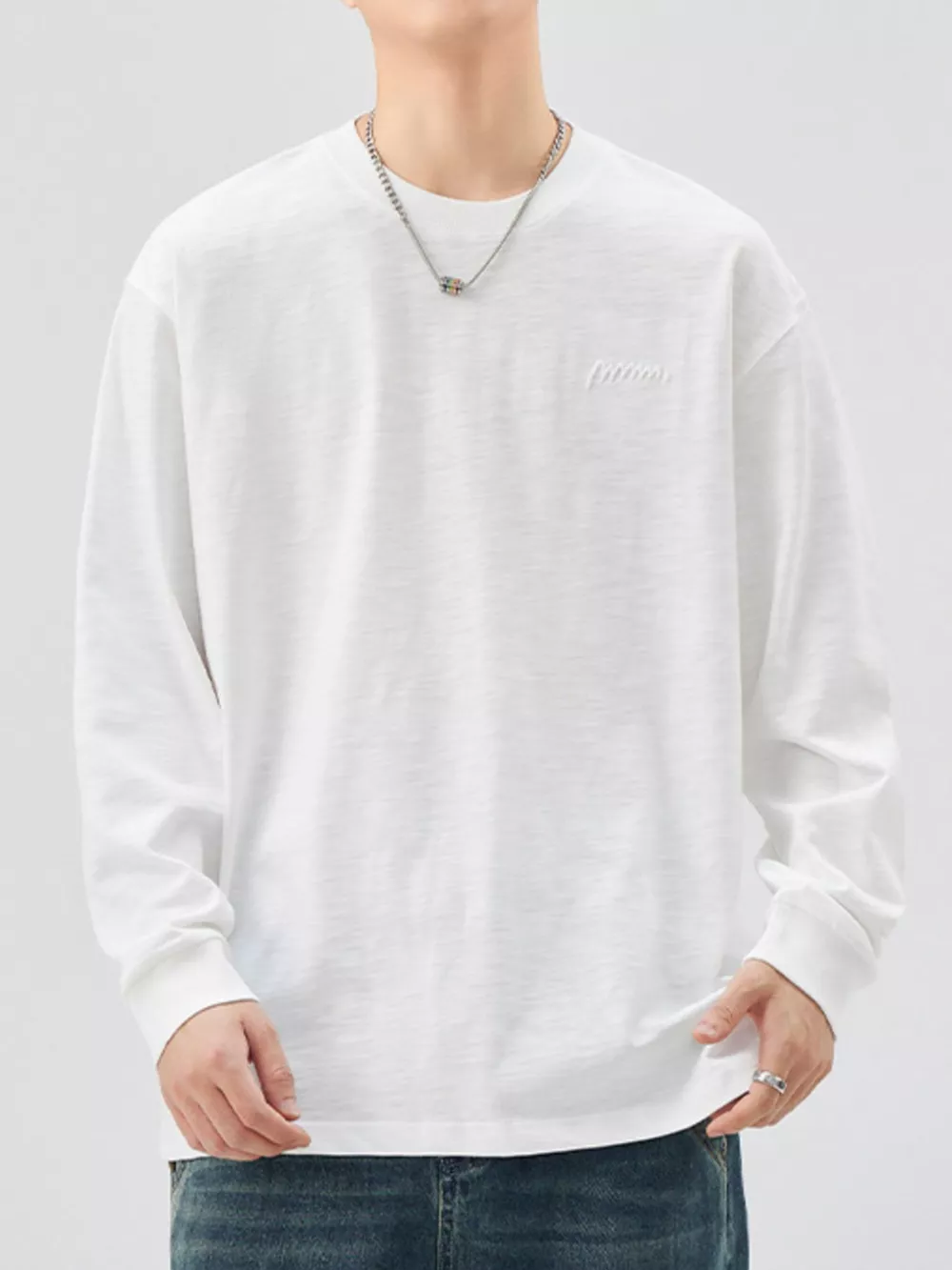 Men's Plus Size Casual Long Sleeve T-Shirt, image 9