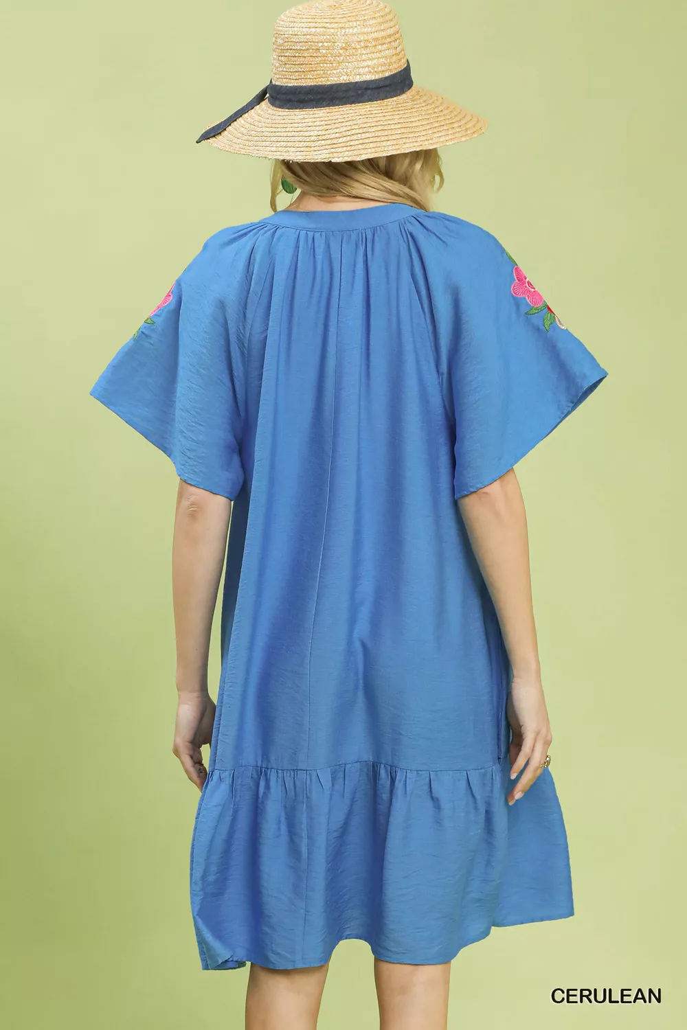 Embroidered Shoulder Dress, image 4