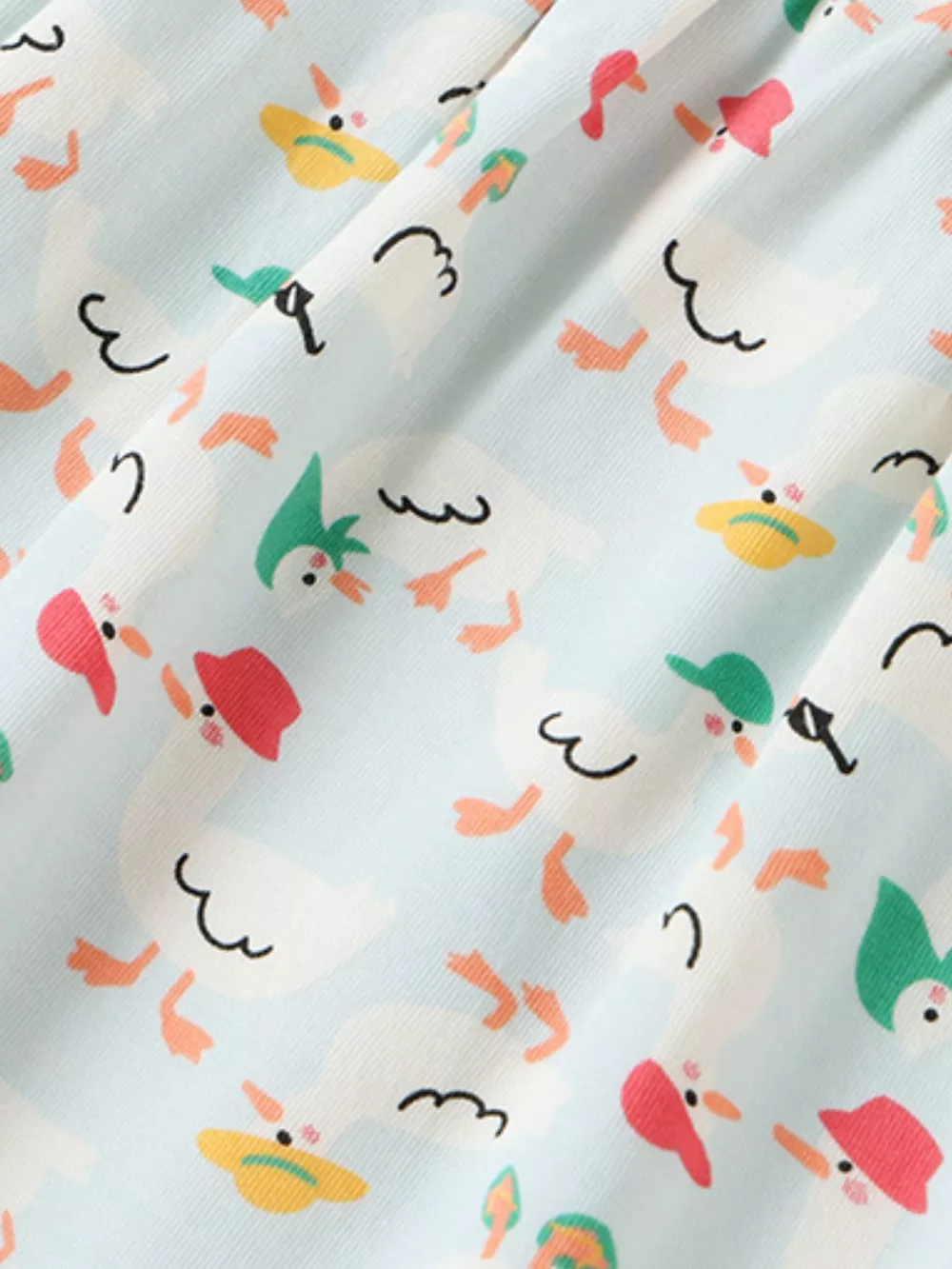 Children's Ruffle Sleeve Cartoon Print Dress, image 4