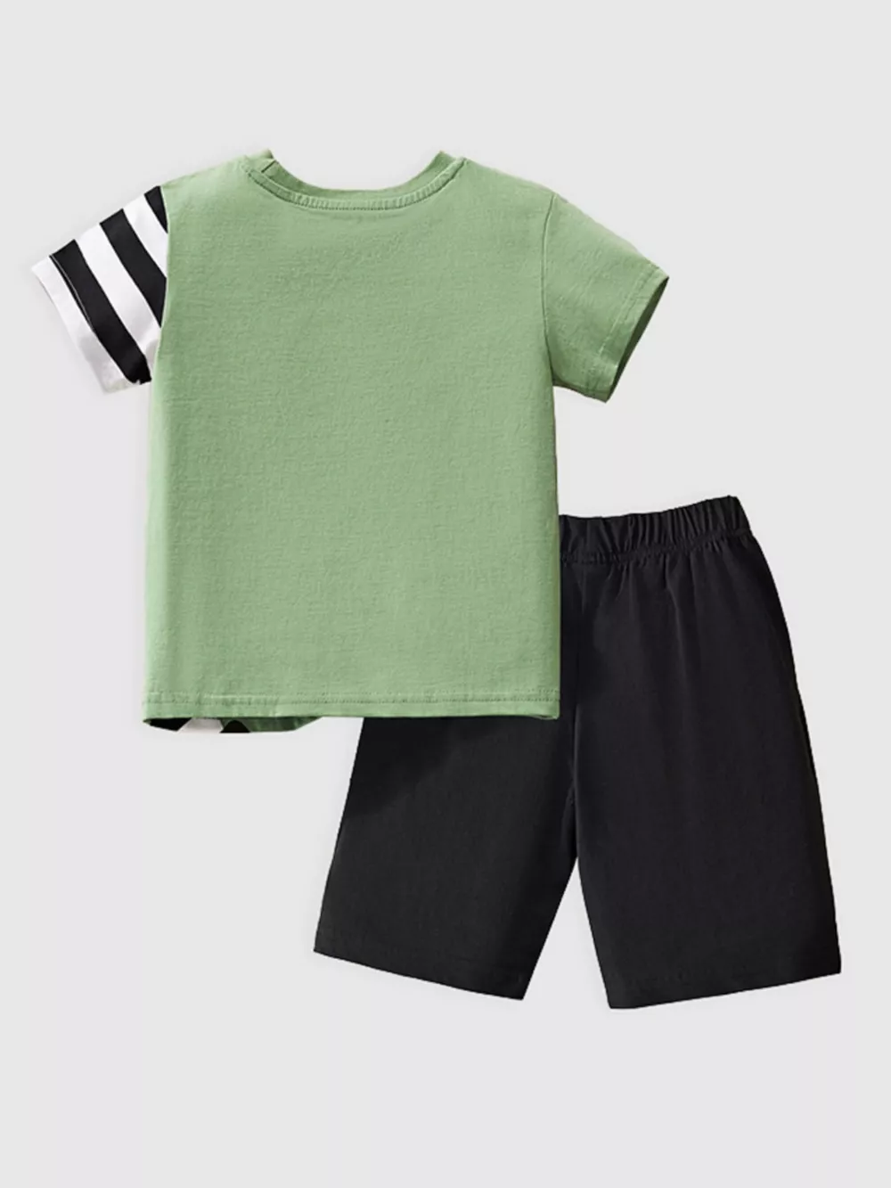 Children's Zebra Print Short Sleeve Tee and Shorts Set, image 5