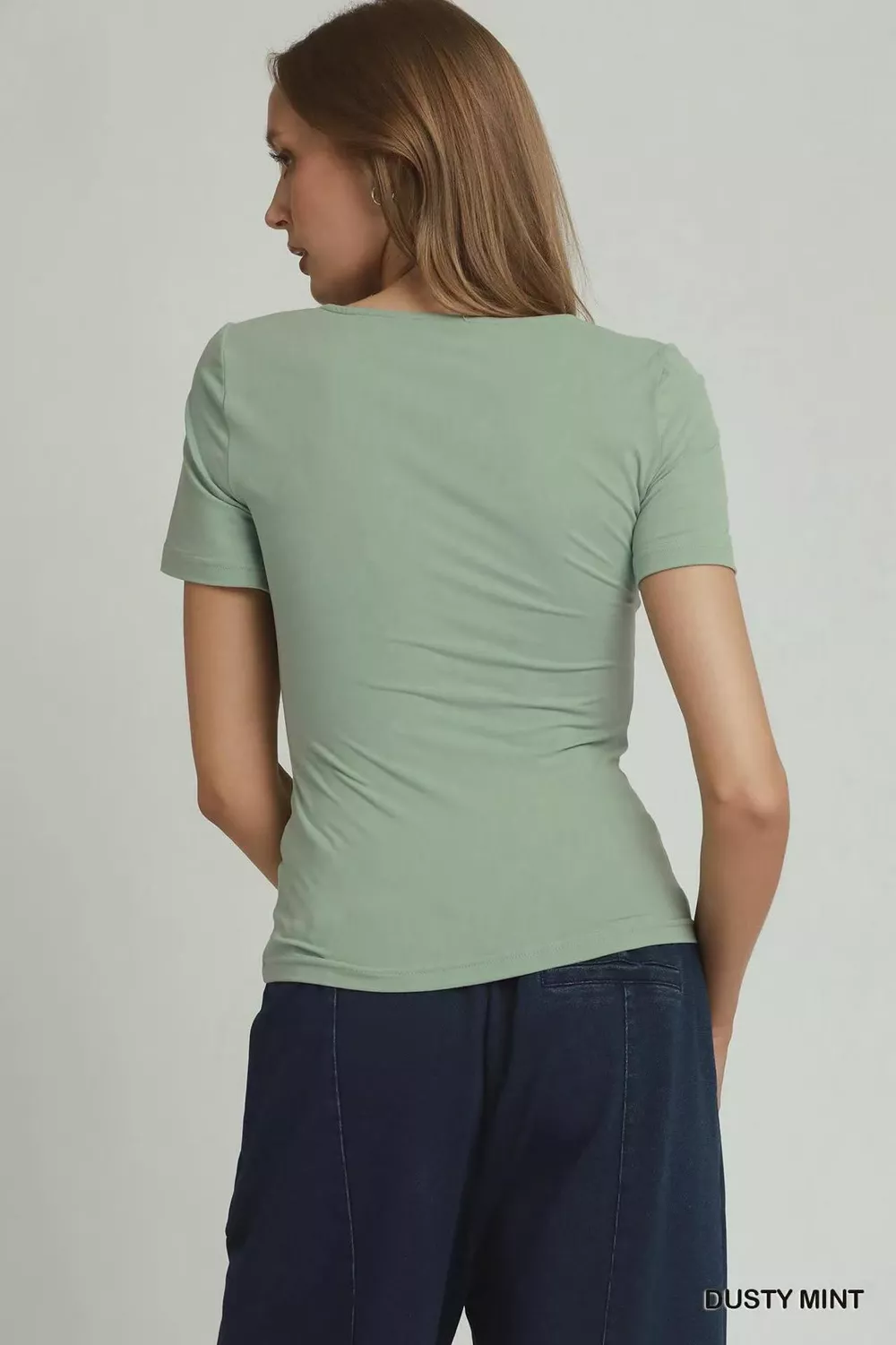 Sweetheart Neckline Front Double-Lined Top, image 3
