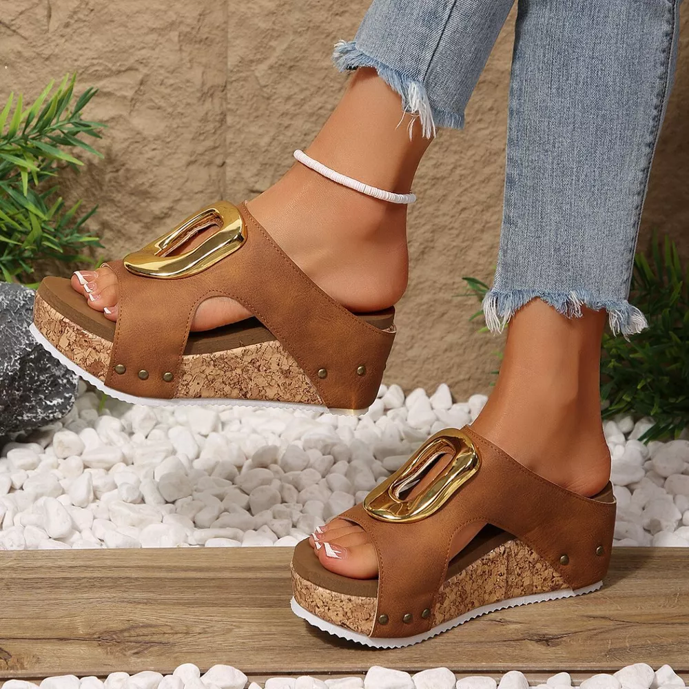 Open Toe Wedge Sandals, image 9