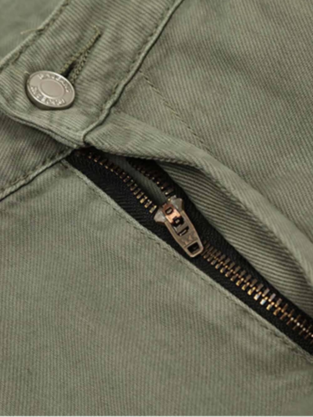 Men's Wide Leg Cargo Jeans with Multi Pockets, image 7