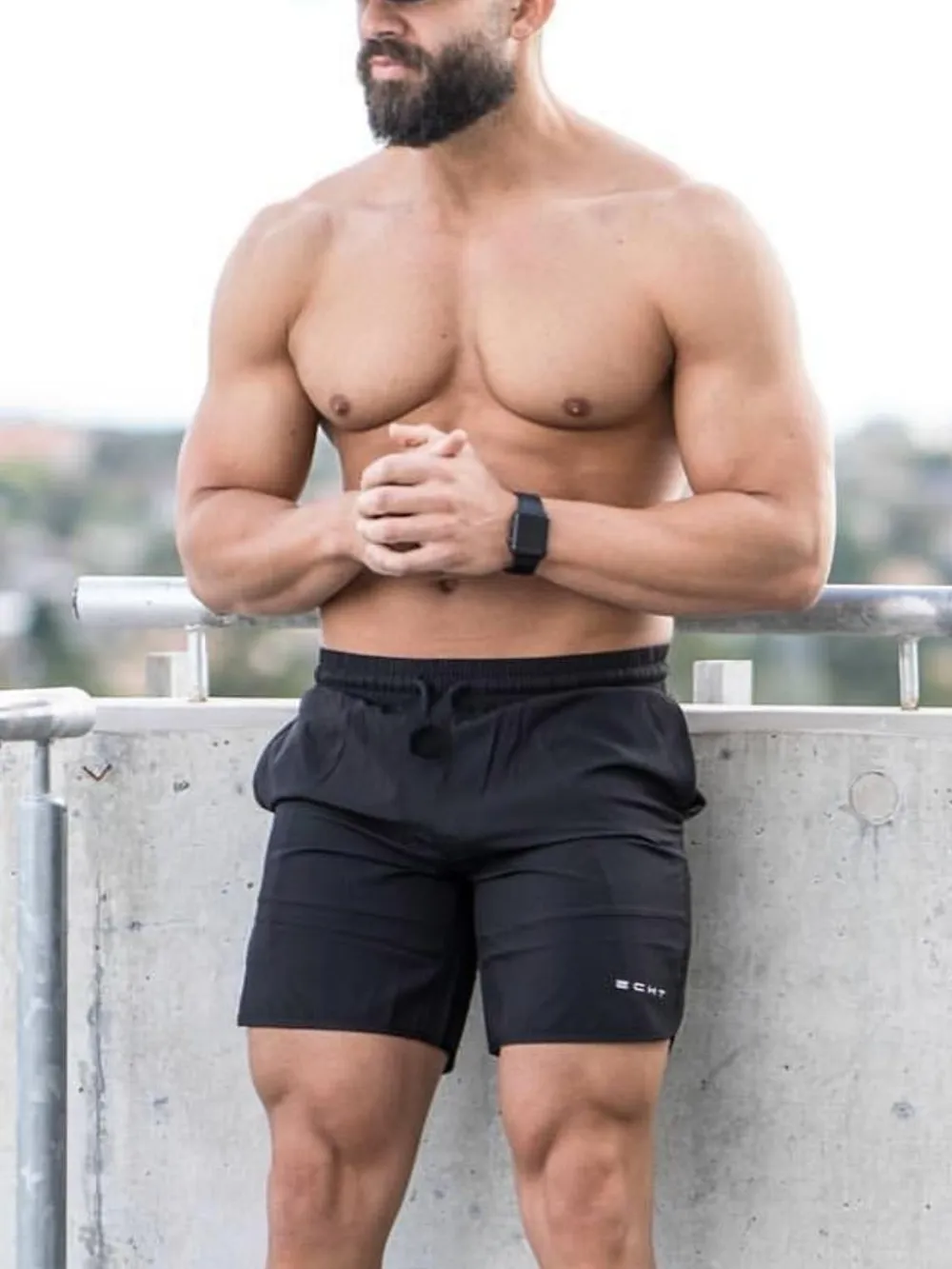 Men's Plus Size Quick-Dry Shorts with Pockets