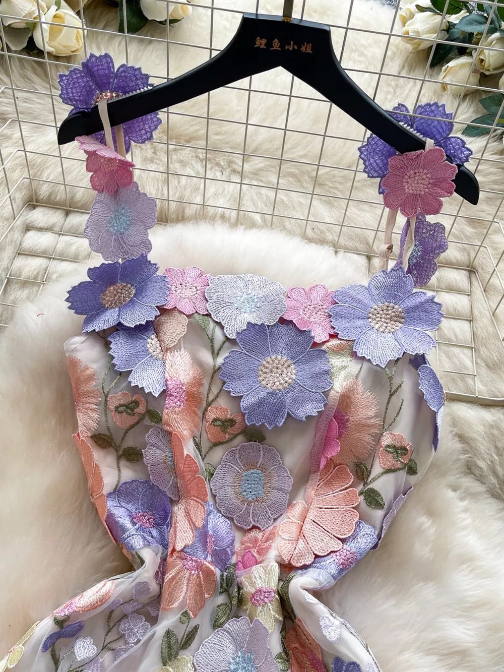Floral Tie Waist Mini Dress, image 4
