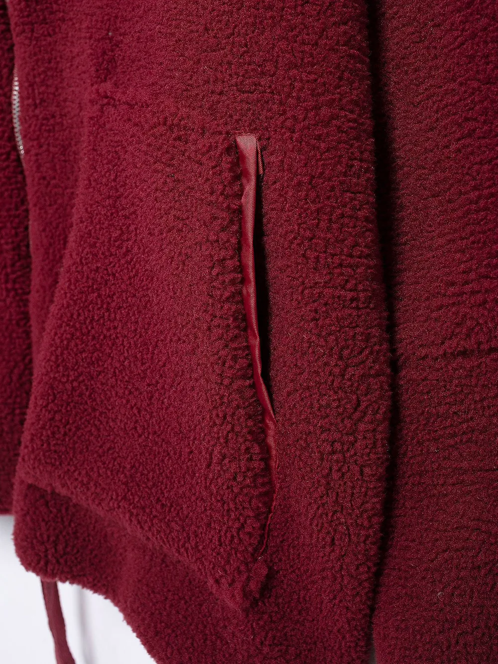 Turtleneck Zip Up Long Sleeve Plush Jacket, image 13