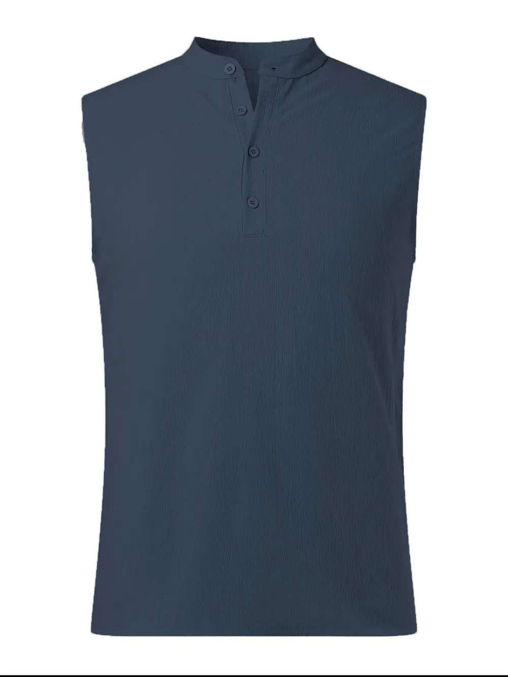 Men's Full Size Button Detail Tank Plus Size, image 9