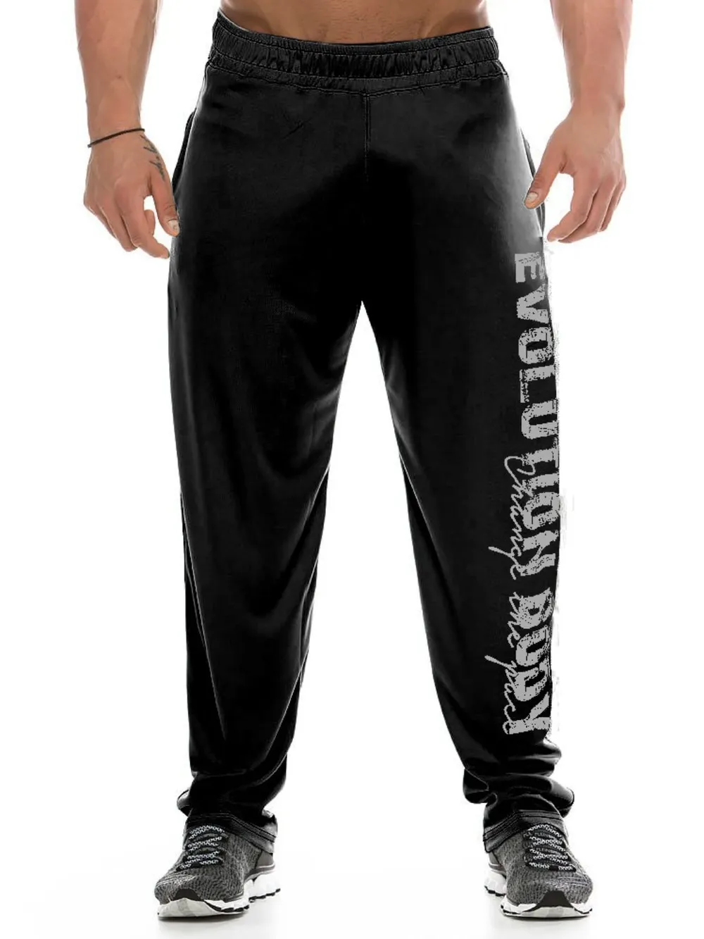 Men's Letter Elastic Waist Active Pants, image 4