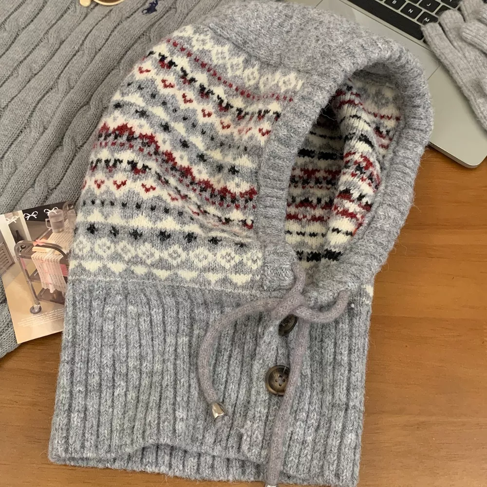 Drawstring Knitted Hat, image 4