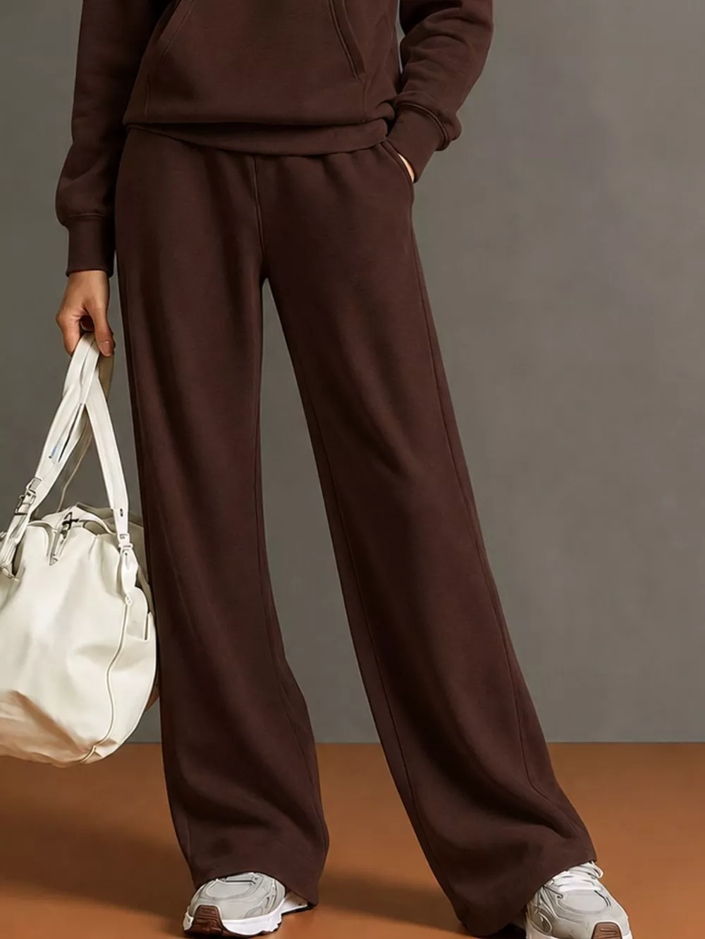 Kangaroo Pocket Hoodie and Pants Set, image 28
