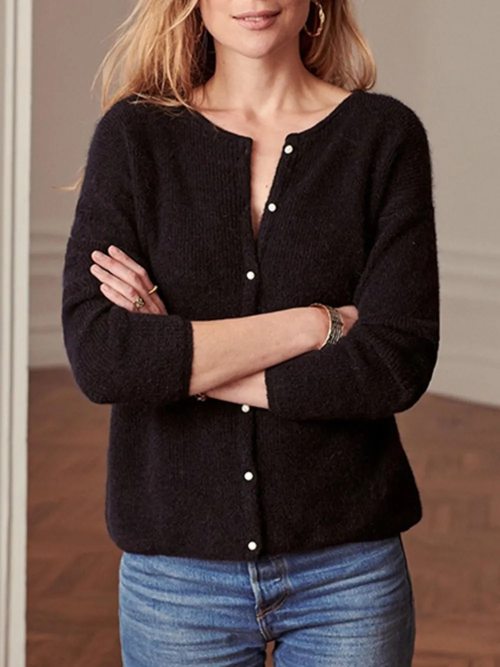 Button Down Long Sleeve Sweater, image 15