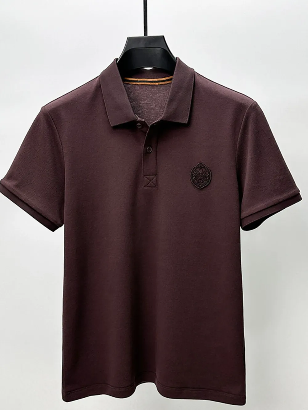 Men's Plus Size Button Detail Short Sleeve Polo, image 3
