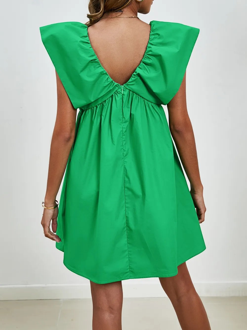 V-Neck Cap Sleeve Mini Dress, image 20