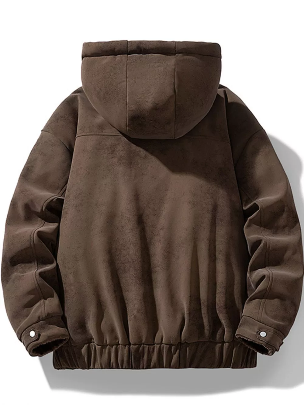 Men's Plus Size Hooded Fleece Lined Winter Jacket, image 4