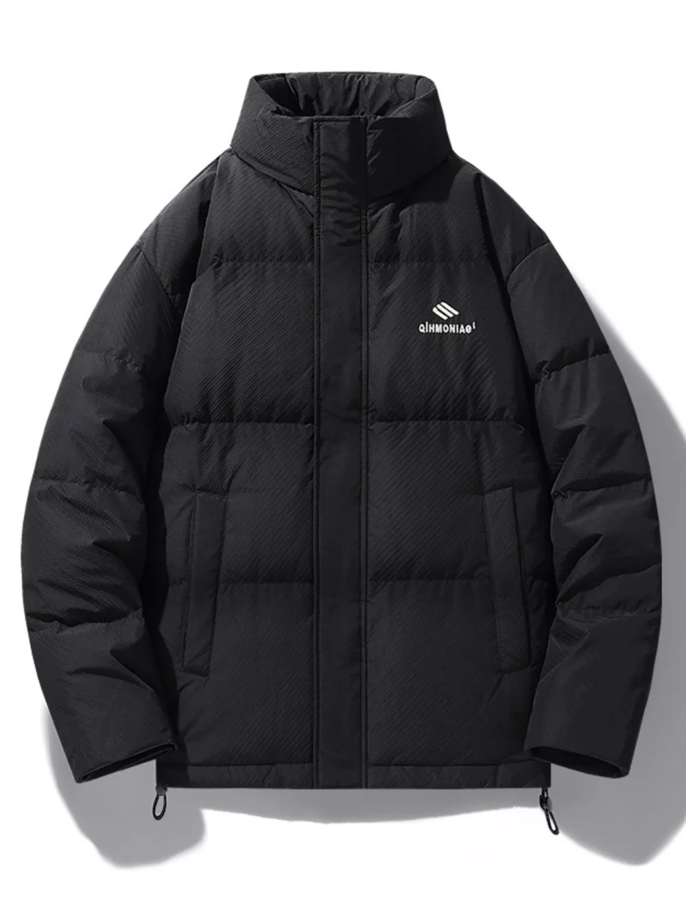 Men's Plus Size Zip Up Padded Puffer Jacket