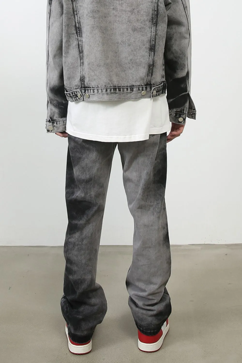 Men's Tie Dye Baggy Jeans with Pockets, image 4