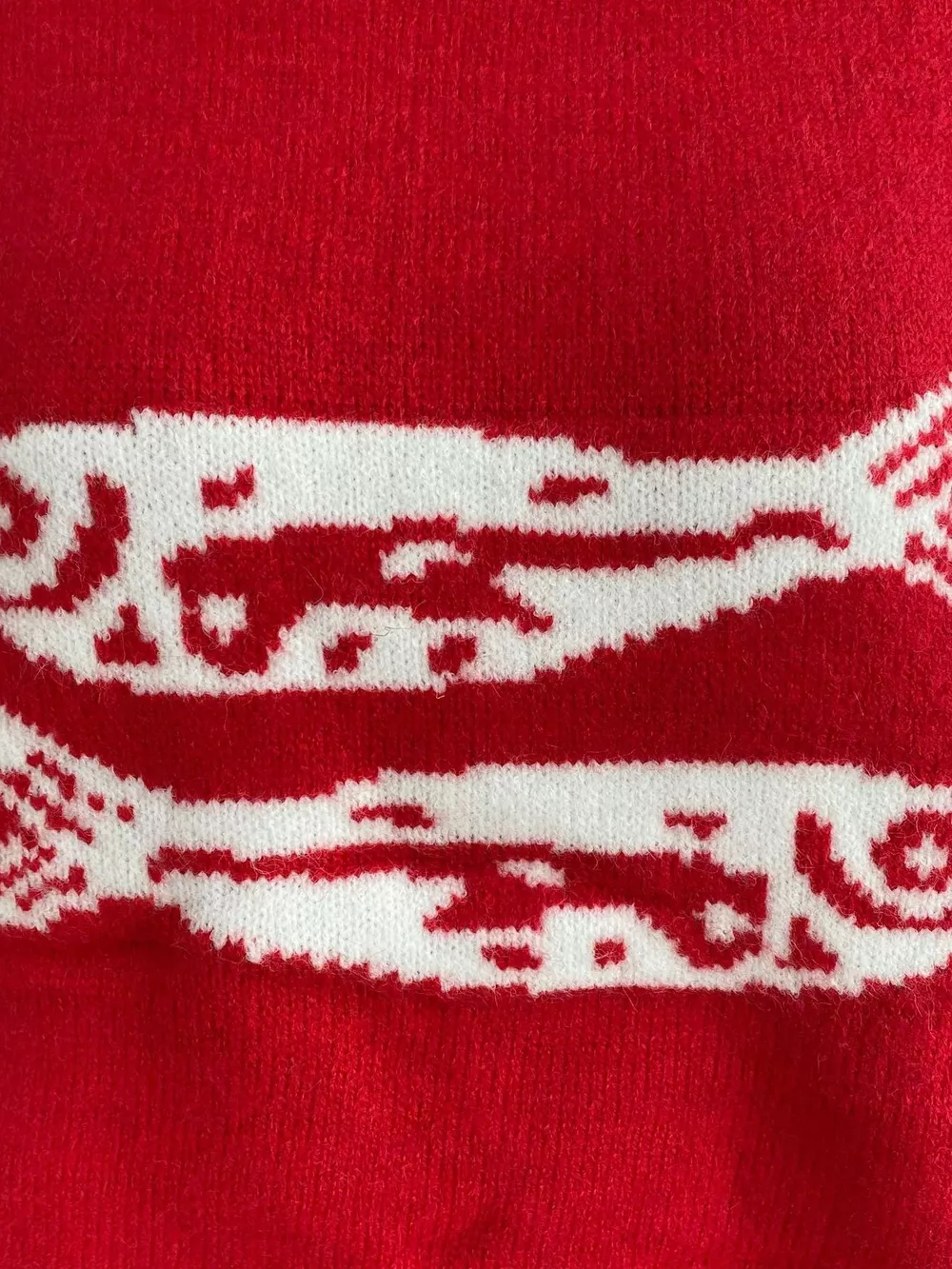 Fish Pattern Crew Neck Sweater, image 7