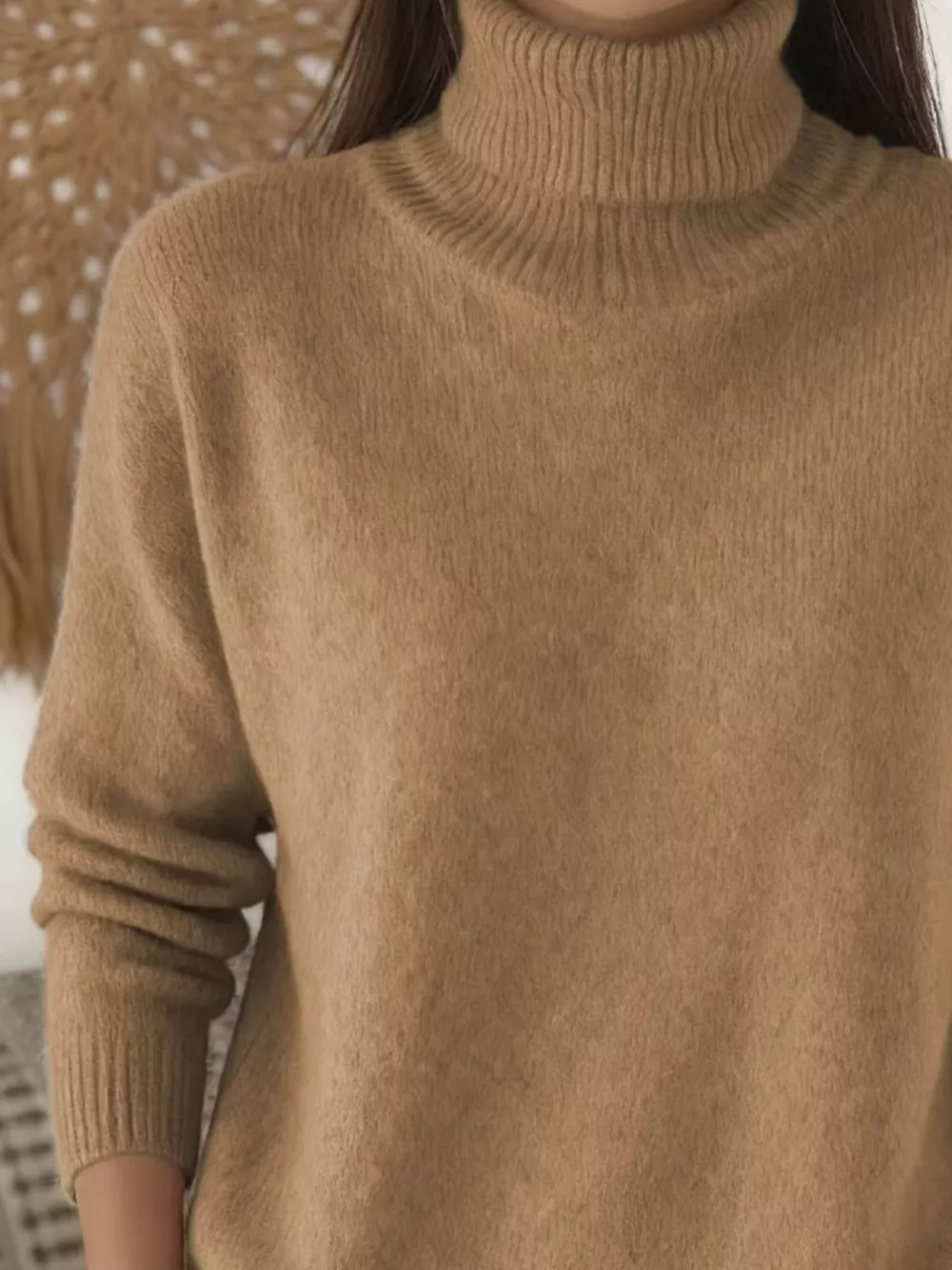 Turtleneck Long Sleeve Sweater, image 14