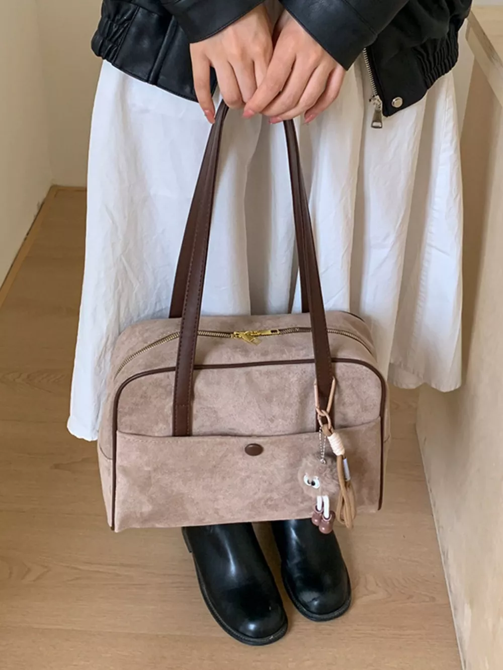 Vintage Handbag with Charm, image 3